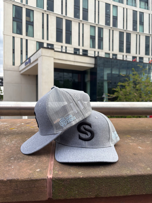 Ice Blue x Grey Trucker