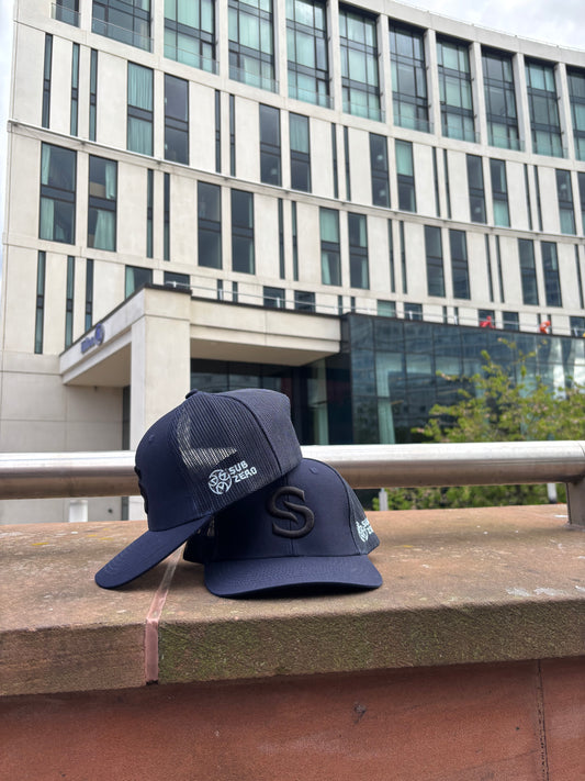 Ice Blue x Navy Trucker