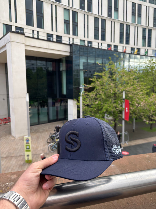 Ice Blue x Navy Trucker